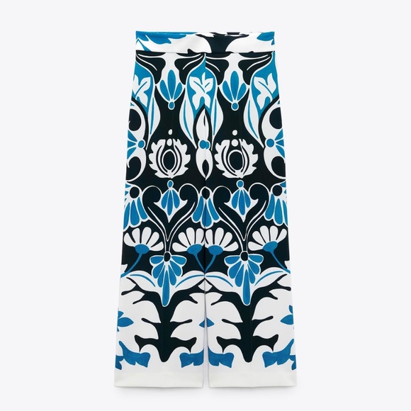 Zara limited edition printed culottes pant for summer - Picture 3 of 5